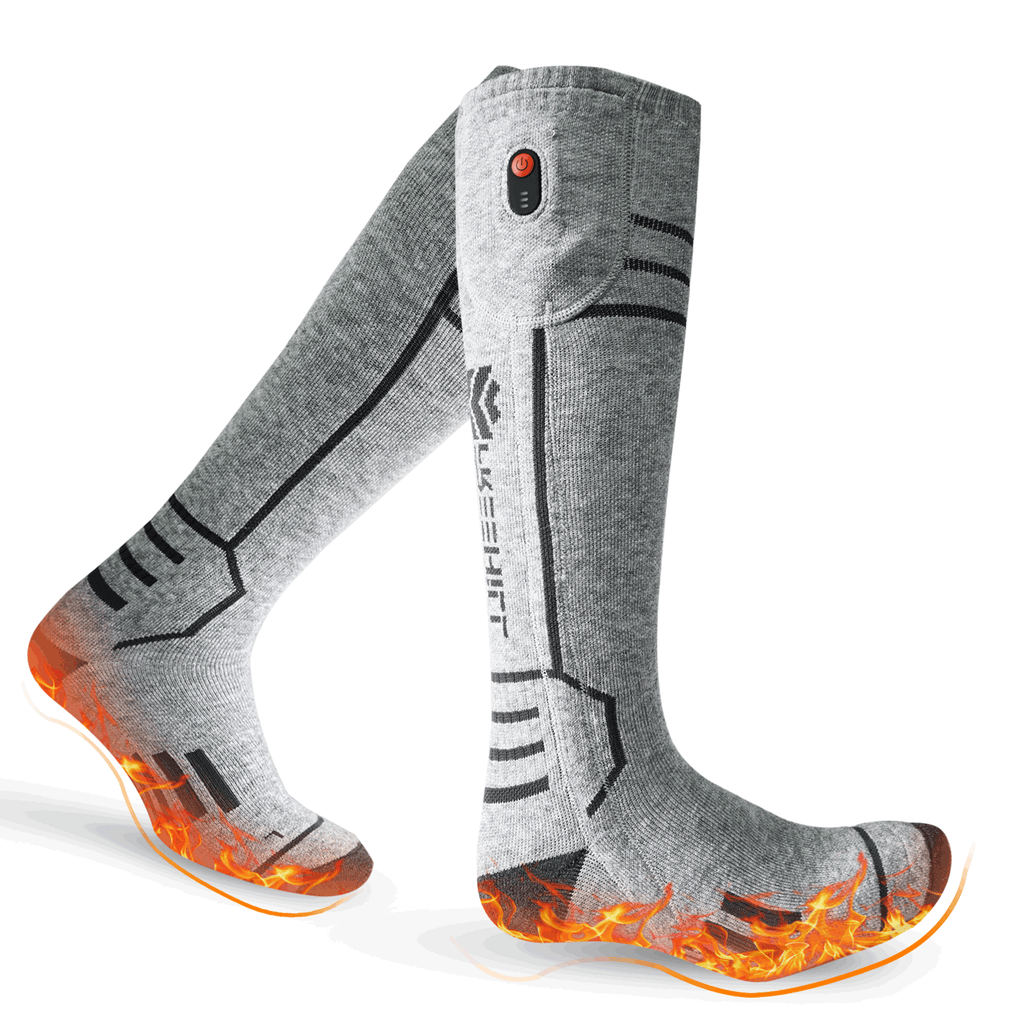 Unisex Merino Wool Blend Heated Socks | Winter Warm Thermal Socks for Hunting, Skiing & Cold Weather