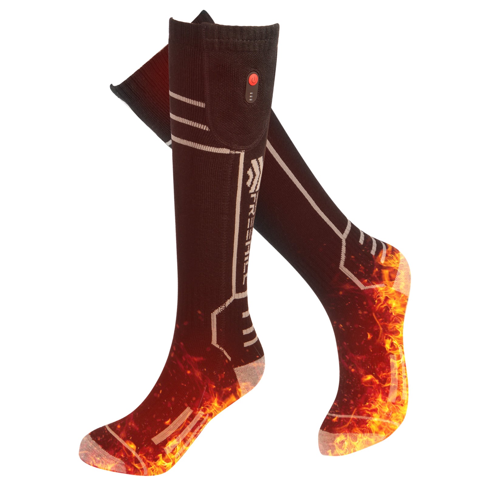 Unisex Merino Wool Blend Heated Socks | Winter Warm Thermal Socks for Hunting, Skiing & Cold Weather
