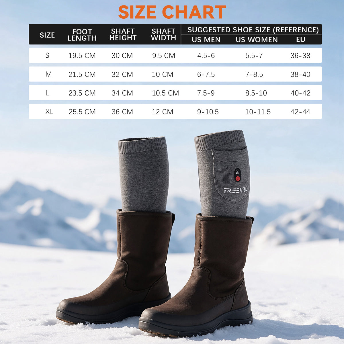 Ultimate Wool Heated Socks – 7.4V, 5s Instant Warmth, 16H Battery, Coolmax & Hidden Heating