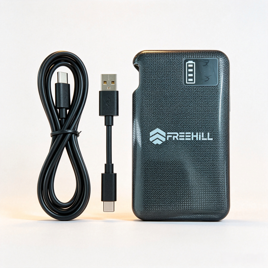 HP1079 5000mAh 7.4V Battery Pack, USB-A Type-C DC Multi-Port for FREEHILL Heated Apparel