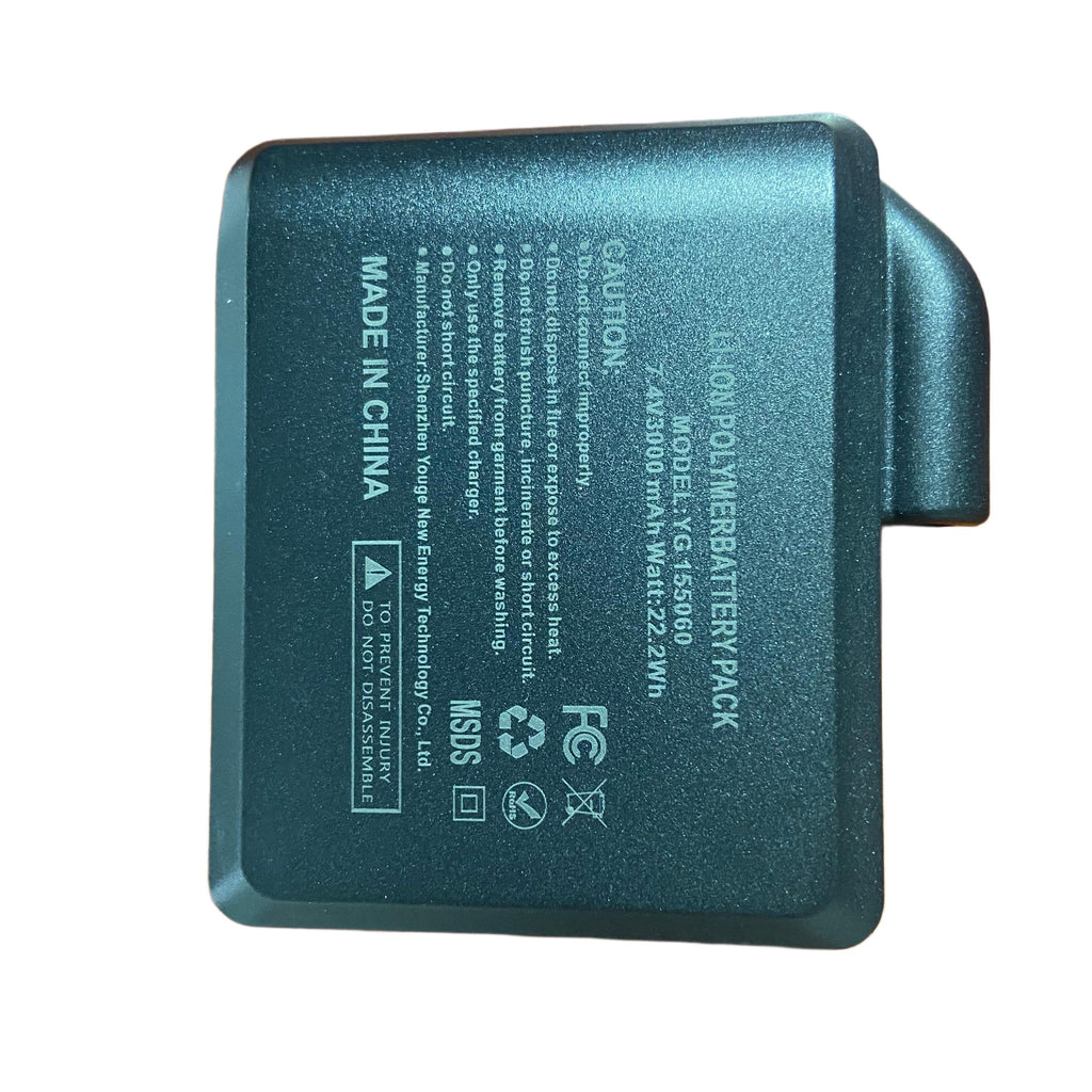 YG155060 3000mAh 7.4V Battery Pack + Charger for FREEHILL Heated Gloves